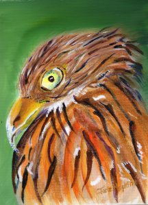 Red kite  Acrylic on canvas